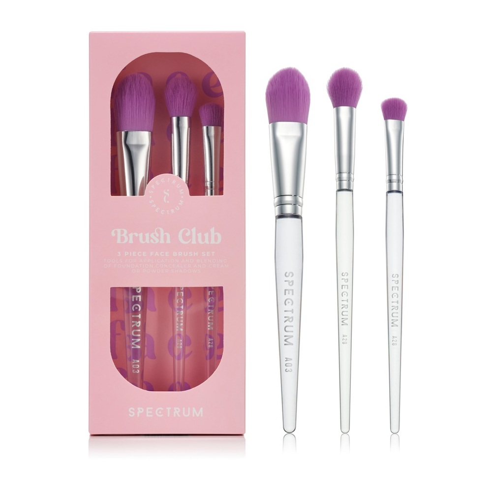 5-Piece Makeup Brush Set - Purple
